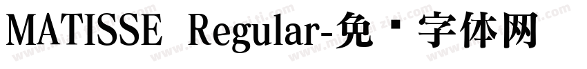 MATISSE Regular字体转换